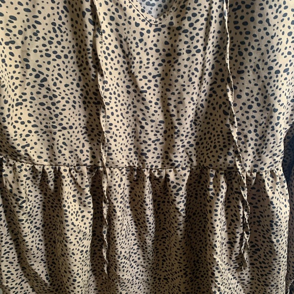 Light brown polka dot dress - Picture 5 of 6